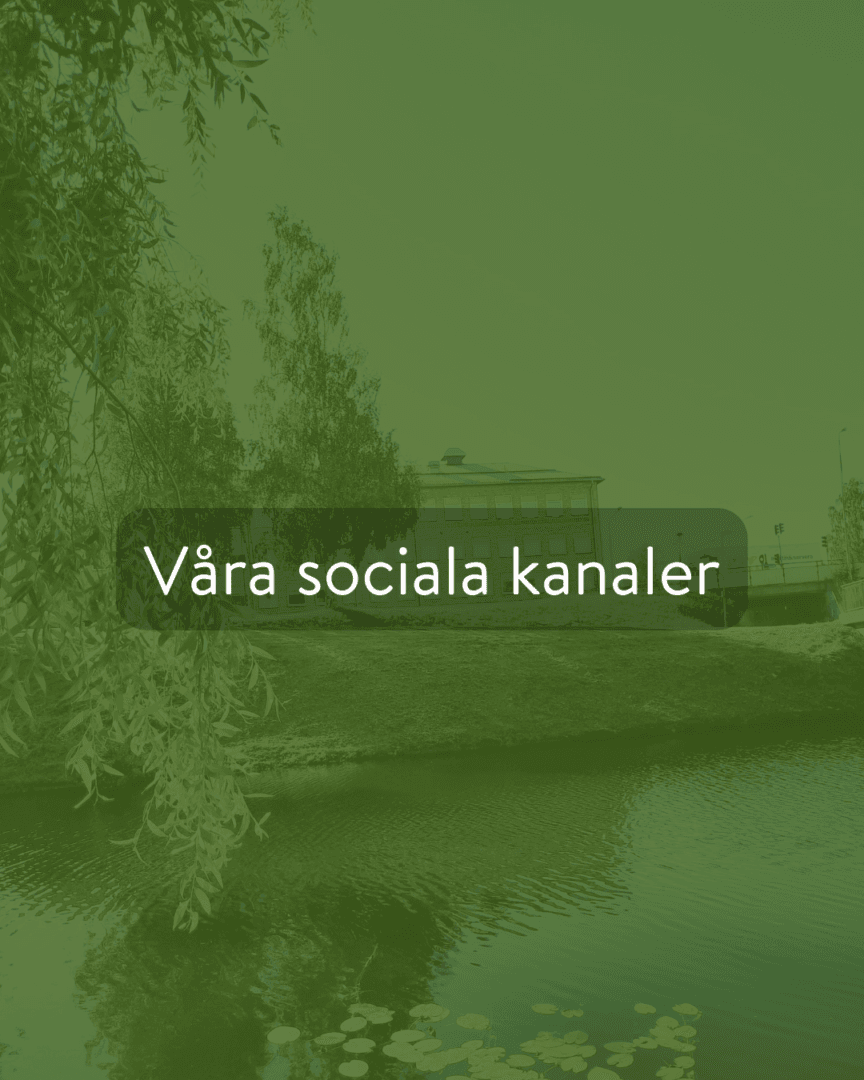 Vi finns på Facebook och Instagram
